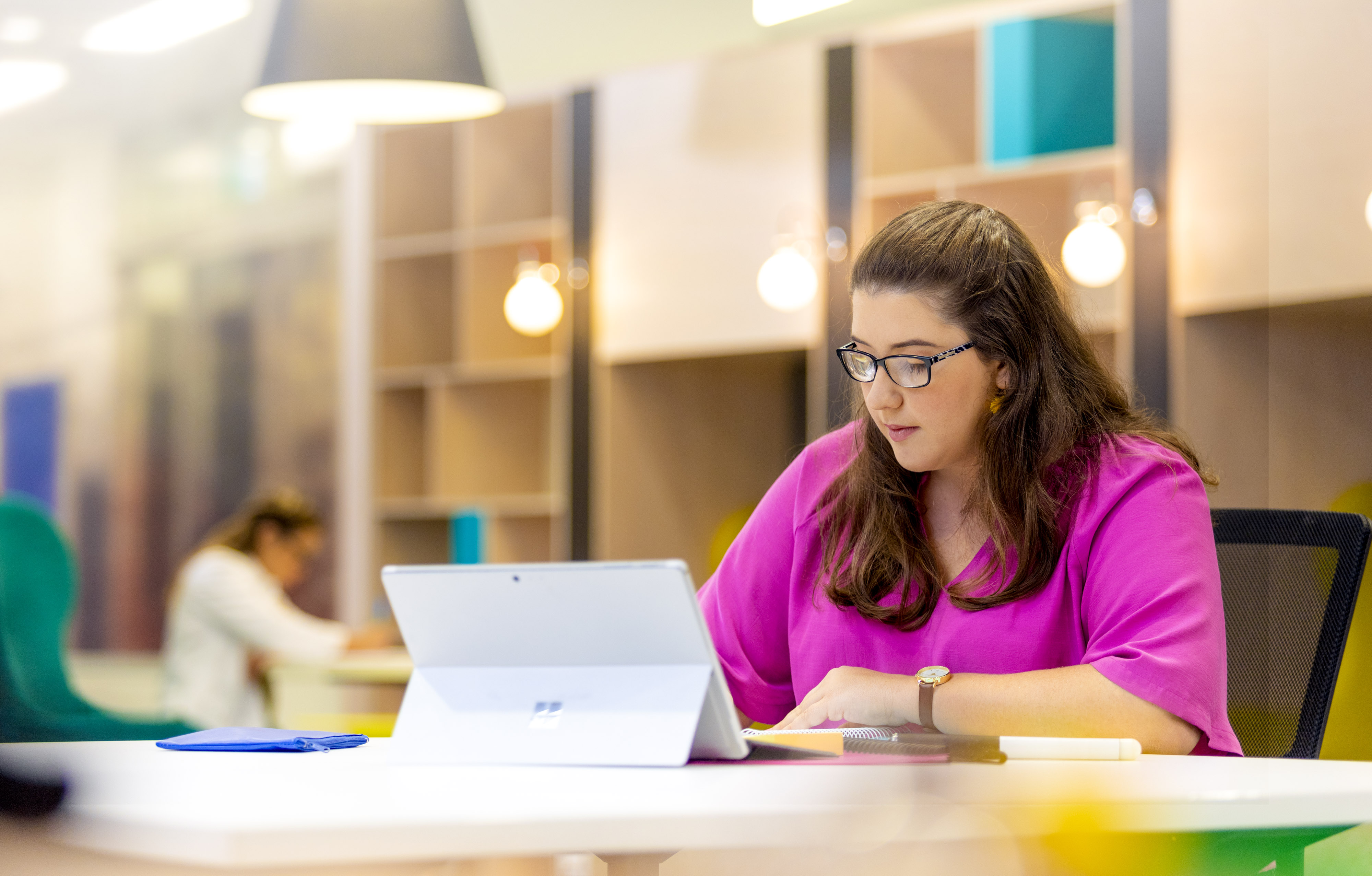 Studying_Female_in pink shirt 2021 8
